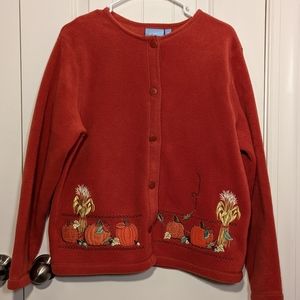 Croft & Barrow Sport Fall Fleece Button Sweater